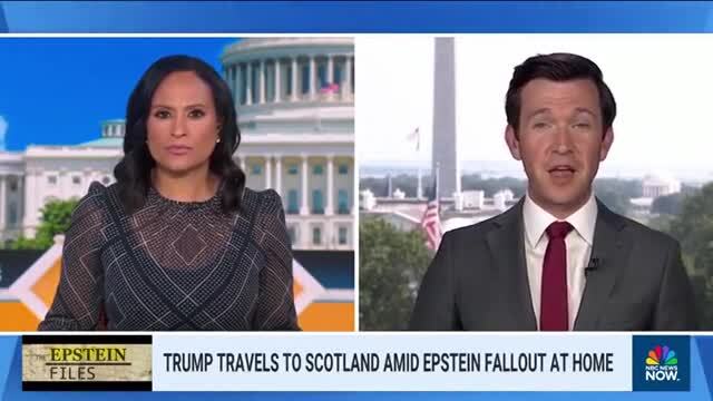 Vaughn Hillyard on Trump’s Visit to Scotland: There’s a Business Component, Suggesting a 50/50 Chance of a Deal with the EU Before Tariffs Kick In