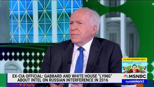 John Brennan: Tulsi Gabbard Was ‘Projecting’ at the W.H. Press Briefing; ‘Obviously, She’s Engaged in the Politicization of Intelligence’