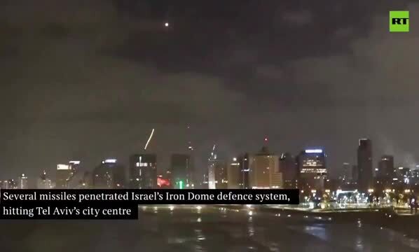 Ballistic Missiles Hitting Tel Aviv Tonight