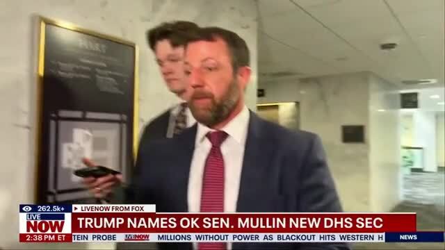Sen. Mullin: ‘I Had to Call My Dad’ After Being Named New DHS Sec.