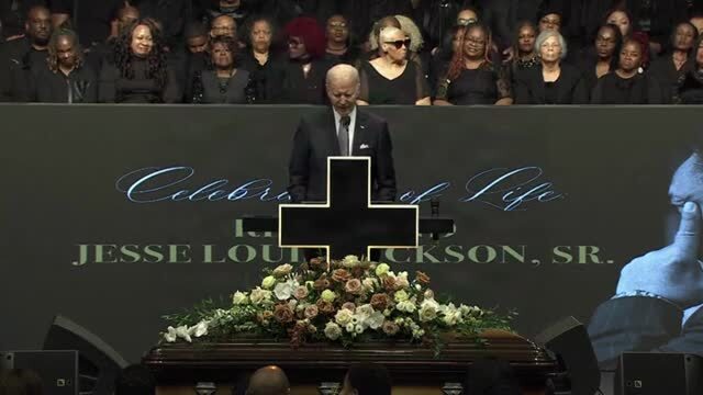 Biden at Rev. Jesse Jackson’s Funeral: ‘We’re in a Tough Spot, Folks’
