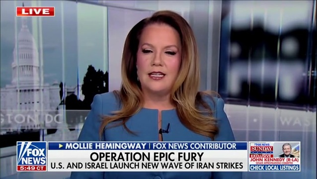 Mollie Hemingway on Iran: Trump Has Support from the Republican Party, They Believe ‘That He Fights Wars Differently Than George W. Bush’