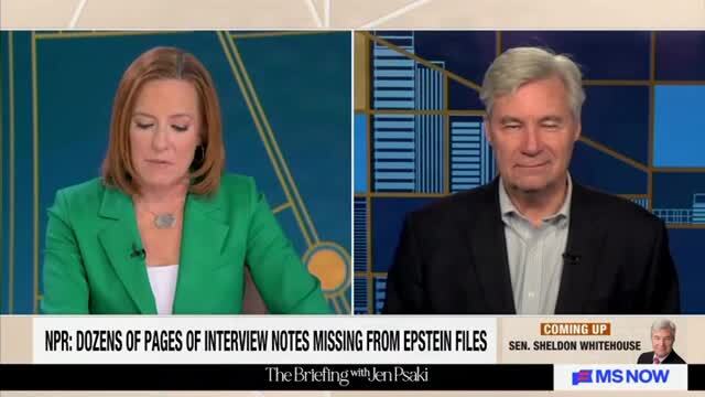 Sen. Sheldon Whitehouse: ‘Pam Bondi Is in for a Very Rough Road’ Over Epstein Files