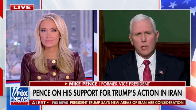 Mike Pence on His Support for Trump’s Action in Iran: ‘I Pray that We See This Through All the Way to the End’