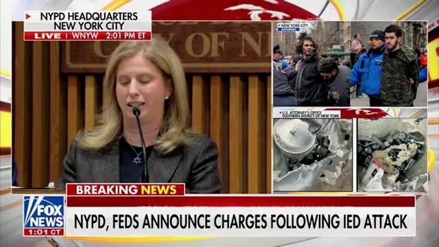 NYPD Commissioner Announces Federal Charges Have Been Filed Against Individuals in the IED Attack Outside Gracie Mansion