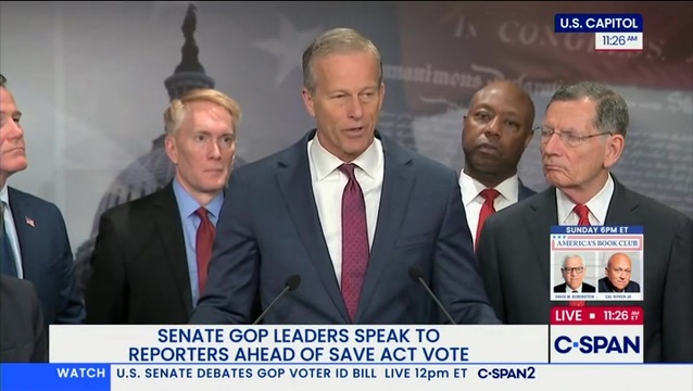 Sen. Thune: An Offer Has Been Made to Open Up DHS; ‘At Some Point, the Democrats Are Going to Have to Take Yes for an Answer’