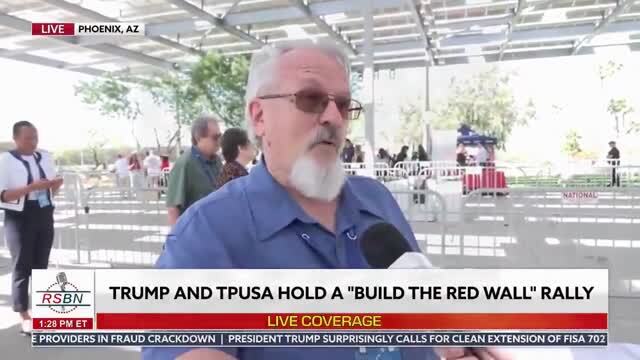Arizona Man at Trump’s ‘Build the Red Wall’ Rally:’ People Should See the Difference in Their Tax Returns and Know the Difference He’s Made