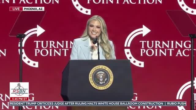 Erika Kirk: We Don’t Want Arizona to ‘Elect People Like Eric Swalwell,’ Unfortunately, His Best Friend Ruben Gallego Is Here So We Have Some Work to Do