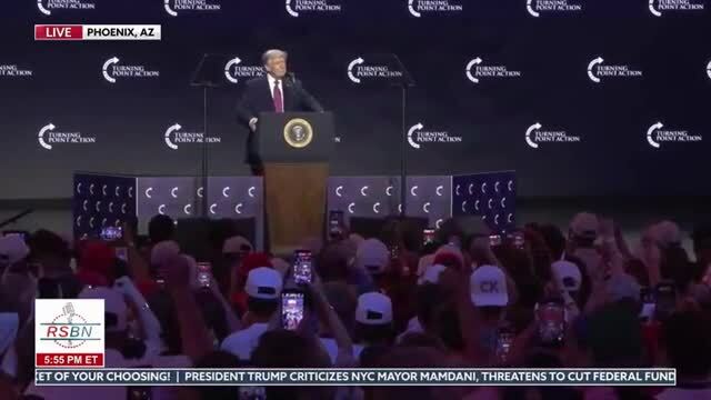 Trump at TPUSA 2026: Seven Months Ago, Our Country Lost a Fearless Warrior, My Friend, an Amazing Man, Charlie Kirk