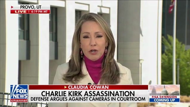 Claudia Cowan: After the World Was Exposed to Charlie Kirk Getting Shot, His Accuser Tyler Robinson Doesn’t Want Any Cameras on Him During Trial for Murder