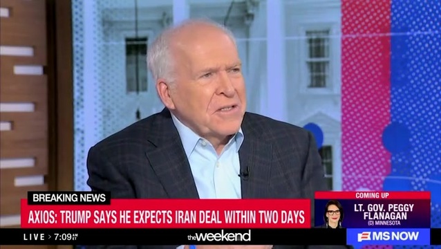 John Brennan: Iranians Know Trump Is Lying; ‘Why Should They Believe Anything that He Might Be Saying?’