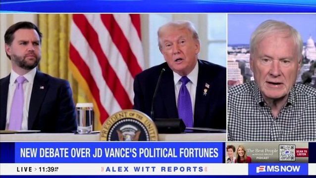 Chris Matthews on 2028 Presidential Election: Vance Pretended To Be a Trump Guy, and Is Still Playing That Game, But He Opposes the War