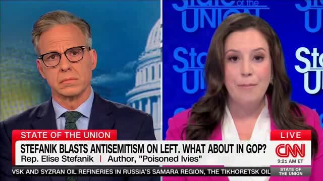 Elise Stefanik: The Antisemites Have Taken Over the Dem Party, Is the Majority of Their Votes