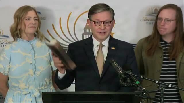 Speaker Johnson Holds Press Conference After ‘America Reads the Bible’ Event in DC