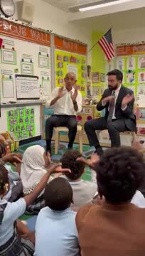 Barack Obama and Zohran Mamdani Sing ‘Wheels on the Bus’ at a Childcare Center in the Bronx