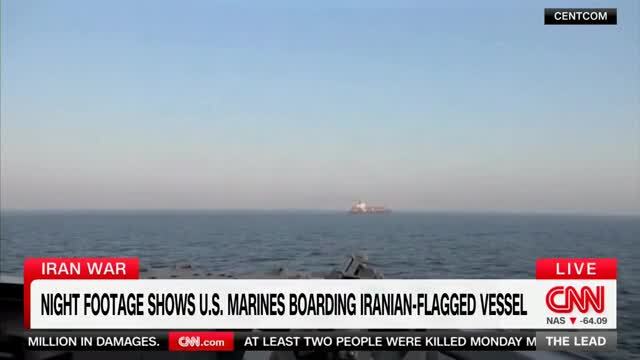 CNN Obtains Footage of American Forces Disabling and Boarding Iranian Vessel