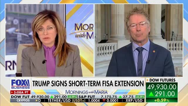 Rand Paul: I Agree with 2024 Trump, We Ought to Kill FISA