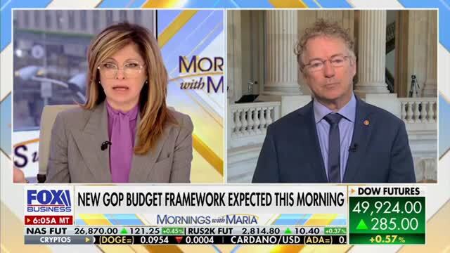 Rand Paul on Funding Fight: Where Are the GOP Plans to Cut Spending?