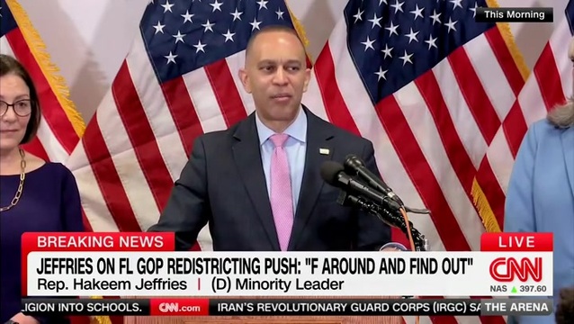 Hakeem Jeffries on Florida GOP Redistricting Push: ‘F Around and Find Out’