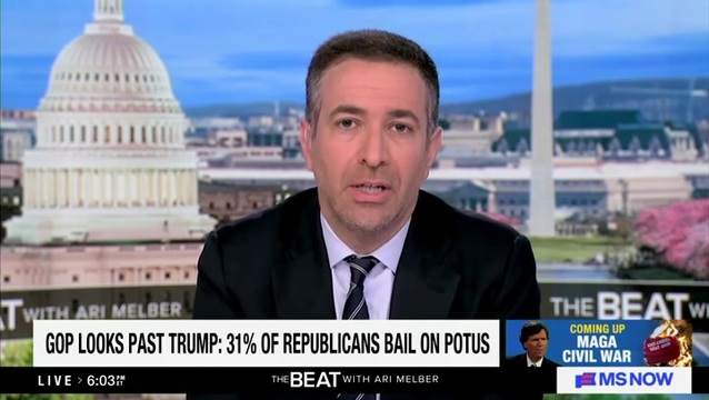 MS Now: Trump’s ‘Resilient Base of Support’ Is Ending, ‘One Third of Republican Voters Disapprove of Trump’