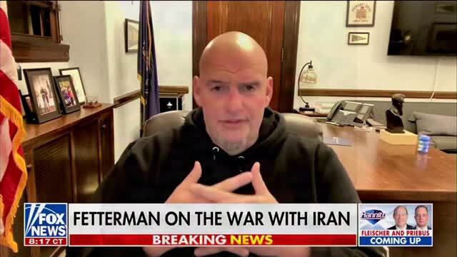 Sen. John Fetterman on War Powers: ‘Iran Must Be So Excited by the American Media and the Dem Party’