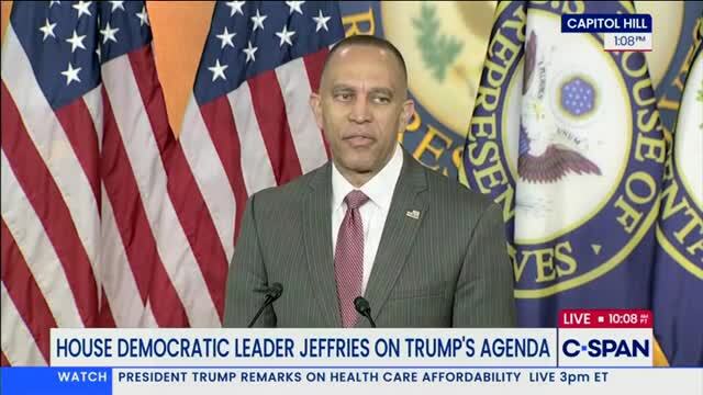 Hakeem Jeffries: Republicans’ Priority Is to Continue to Fund ICE and ‘the Violent Mass Deportation Machine’