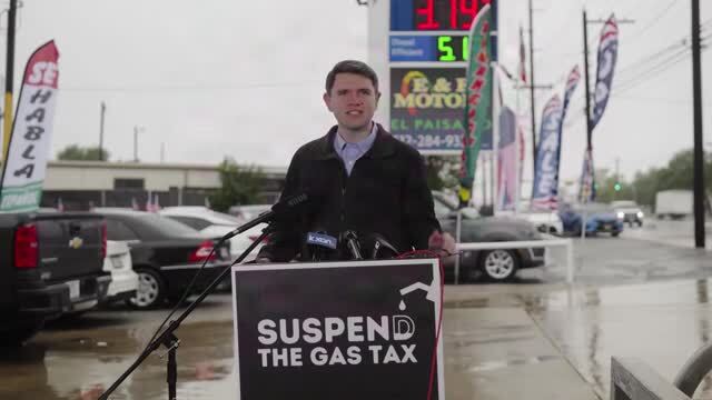 James Talarico Announces Plan to Suspend the Gas Tax