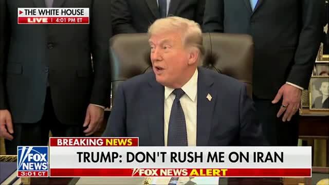 Trump Lashes Out at Reporter Over War Question: ‘Fake News People Like You…’