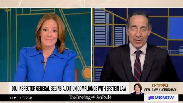 Jamie Raskin: The Justice Dept. Is Disclosing Names of a Lot of Epstein Victims ‘While Redacting the Names of the Perpetrators and the Conspirators’