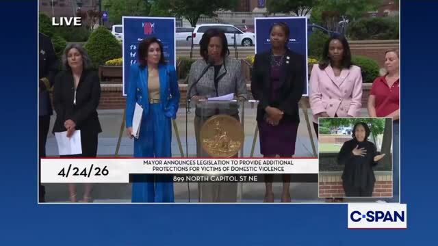 Washington, D.C. Mayor Muriel Bowser Announces Domestic Violence Victim Protection Legislation