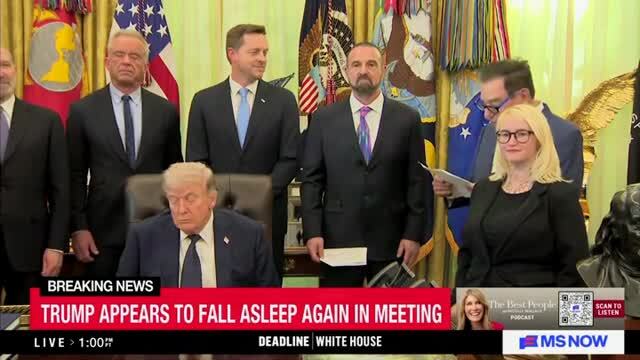 Nicolle Wallace on Trump Dozing Off in Public Appearances: Urgent Meeting with the Back of His Eyelids’