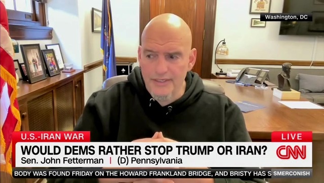 Fetterman: There’s ‘Nothing More Toxic’ for Democrats than to Agree with Trump on Anything; ‘Absolutely It’s Driven by TDS’