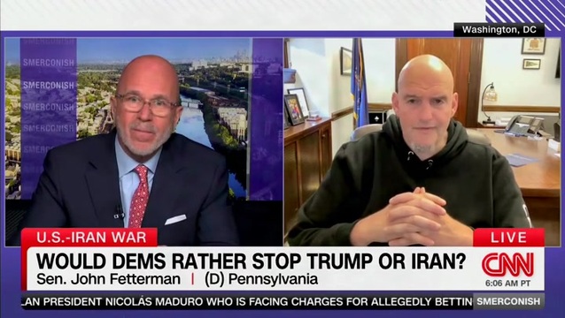CNN’s Smerconish to Fetterman: Is Supporting Israel a Hill You’re Willing to Die on?
