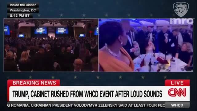 CNN’s Kaitlan Collins Says There Was a Shooter Inside the W.H. Correspondents’ Dinner in the Hilton Lobby