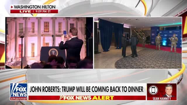 Sean Hannity on Shots Fired at the W.H. Correspondents’ Dinner: The Shooter Took a Shot at a Secret Service Member at the Ballroom