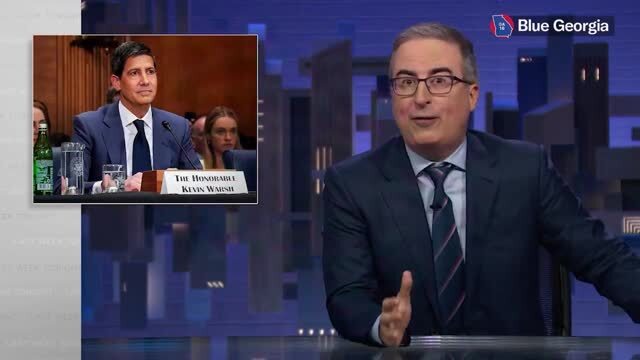 John Oliver: It’s Very Important for People to Know that Elizabeth Warren Didn’t Call Kevin Warsh a ‘Human Sock Puppet’