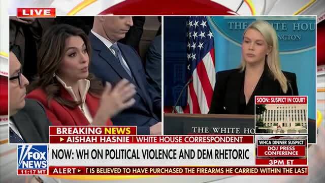 Press Sec. Leavitt: Hopefully People Will Believe the Truth, Not the Lies About the WHCD Shooting Being Staged