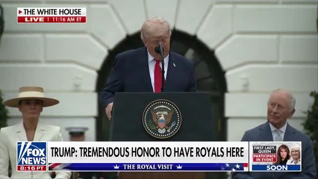 Trump to King Charles III and Camilla: Your Majesties, Thank You for Making This Important Visit, ‘We Are So Honored’