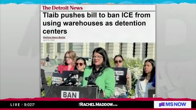 Rashida Tlaib Files Bill to Block Trump’s Detention Center Plans Nationwide