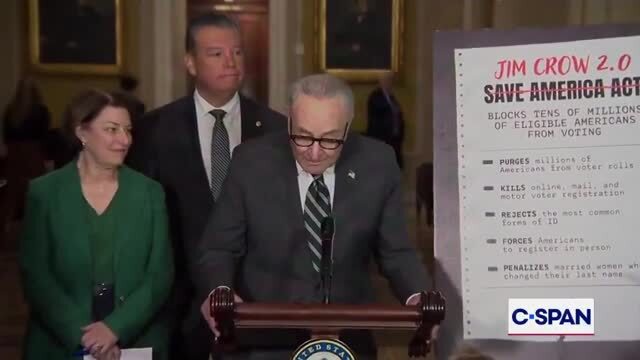 Chuck Schumer: ‘Republicans Want to Bog Down the Senate Over Voter Suppression Debate’
