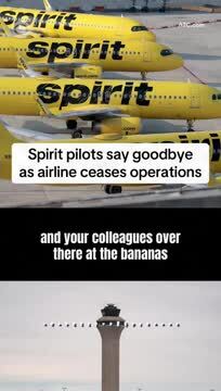 Air Traffic Controllers Shared Best Wishes with ‘Spirit Airlines Pilots’ Over the Radio as the Airline Ceased Operations Overnight