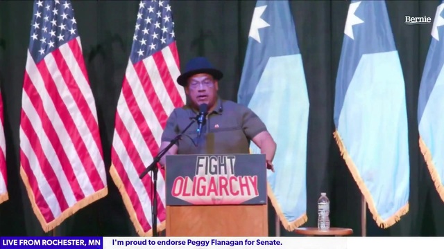 Minn. Dem Keith Ellison at the ‘Fight Oligarchy’ Tour: ‘Is Anybody Here to Fight Fascism?’