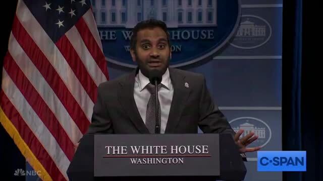 Aziz Ansari Delivers Cutting Political Comedy as Kash Patel on SNL Sketch