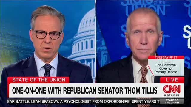 Thom Tillis on Todd Blanche’s Confirmation: ‘Anybody Who Condone’ the Thugs that Attacked the Capitol ‘Will Not Get My Vote’