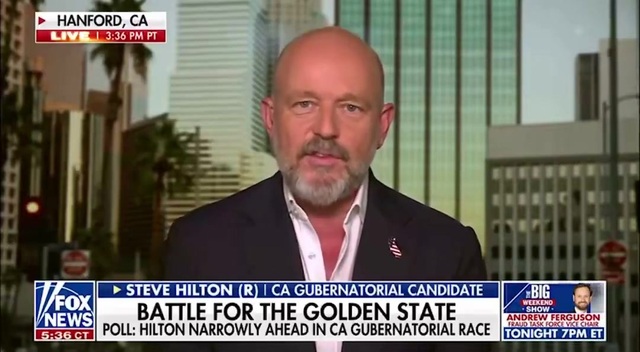 Fox News: Steve Hilton Leads Poll in California Governor’s Race