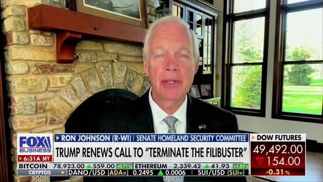Sen. Ron Johnson: Democrats Want to Turn America into a One-Party Nation