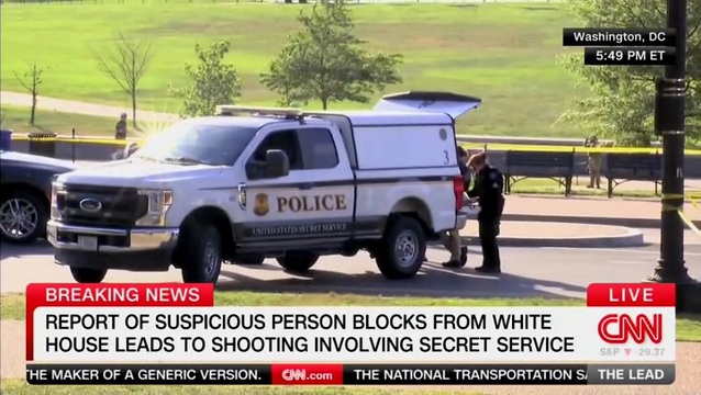 CNN: Report of Suspicious Person Blocks from White House Leads to Shooting Involving Secret Service