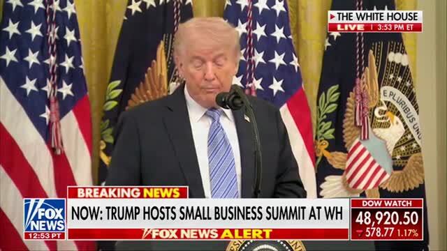 W.H. Crowd Applauds After Trump Says ‘When I Get out of Office in — Let’s Say Eight or Nine Years from Now’