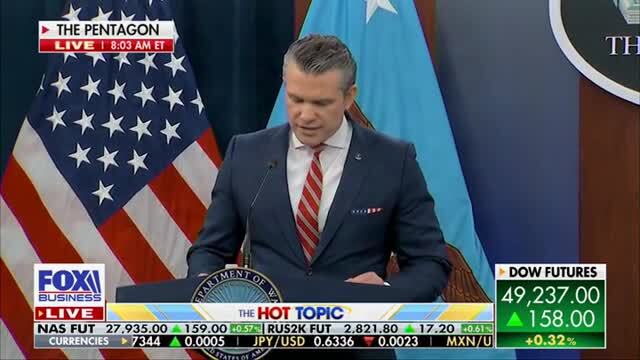 Sec. Hegseth: Iran’s Attempt at International Extortion Ends with Project Freedom