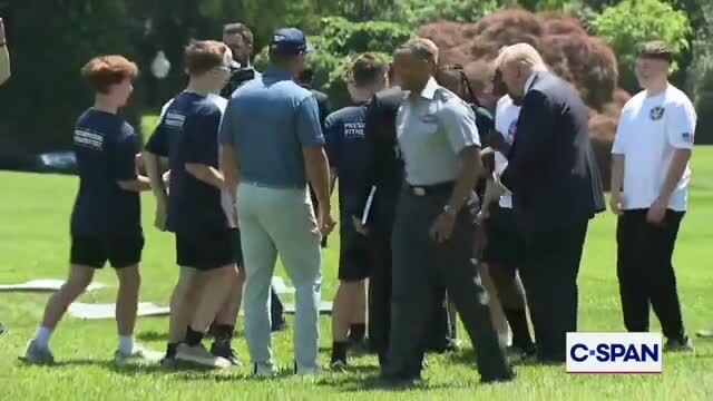 Trump Dances the YMCA with Kids